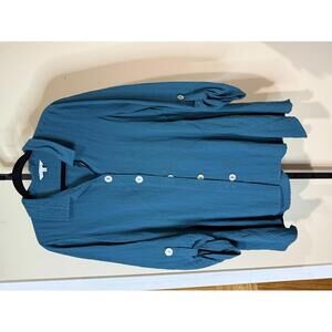 John Mark medium  Women's Button-Front Long Sleeve Blouse